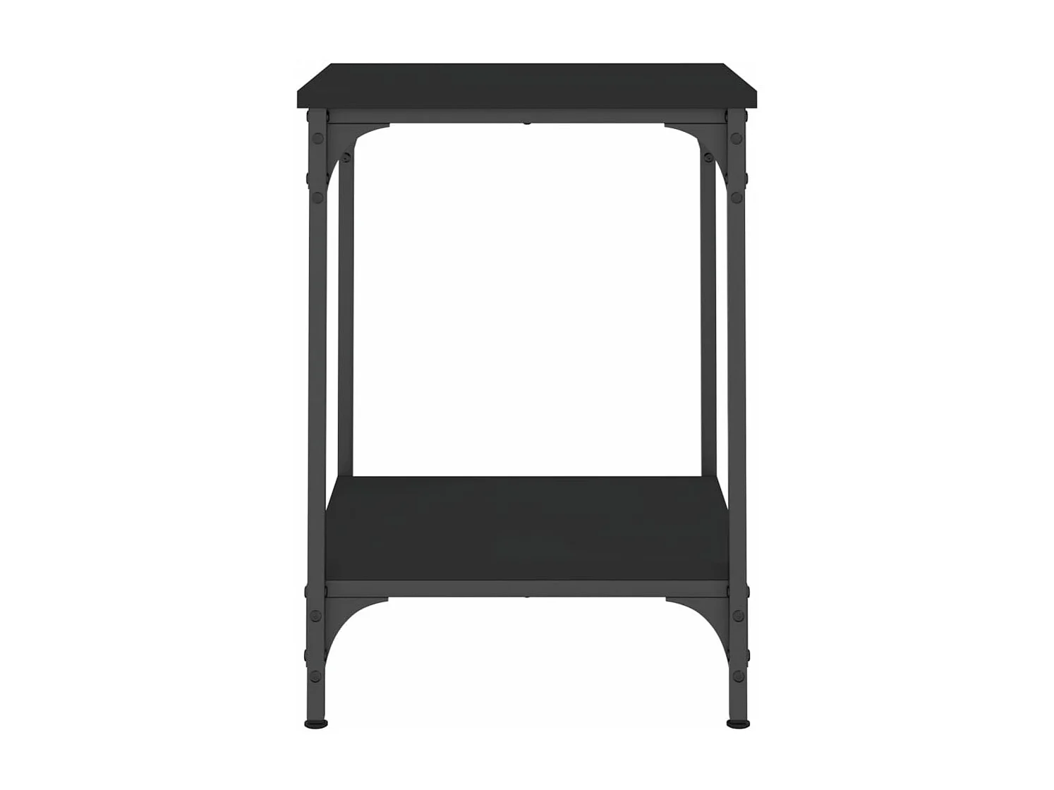 Salontafel 40x40x55 cm bewerkt hout zwart