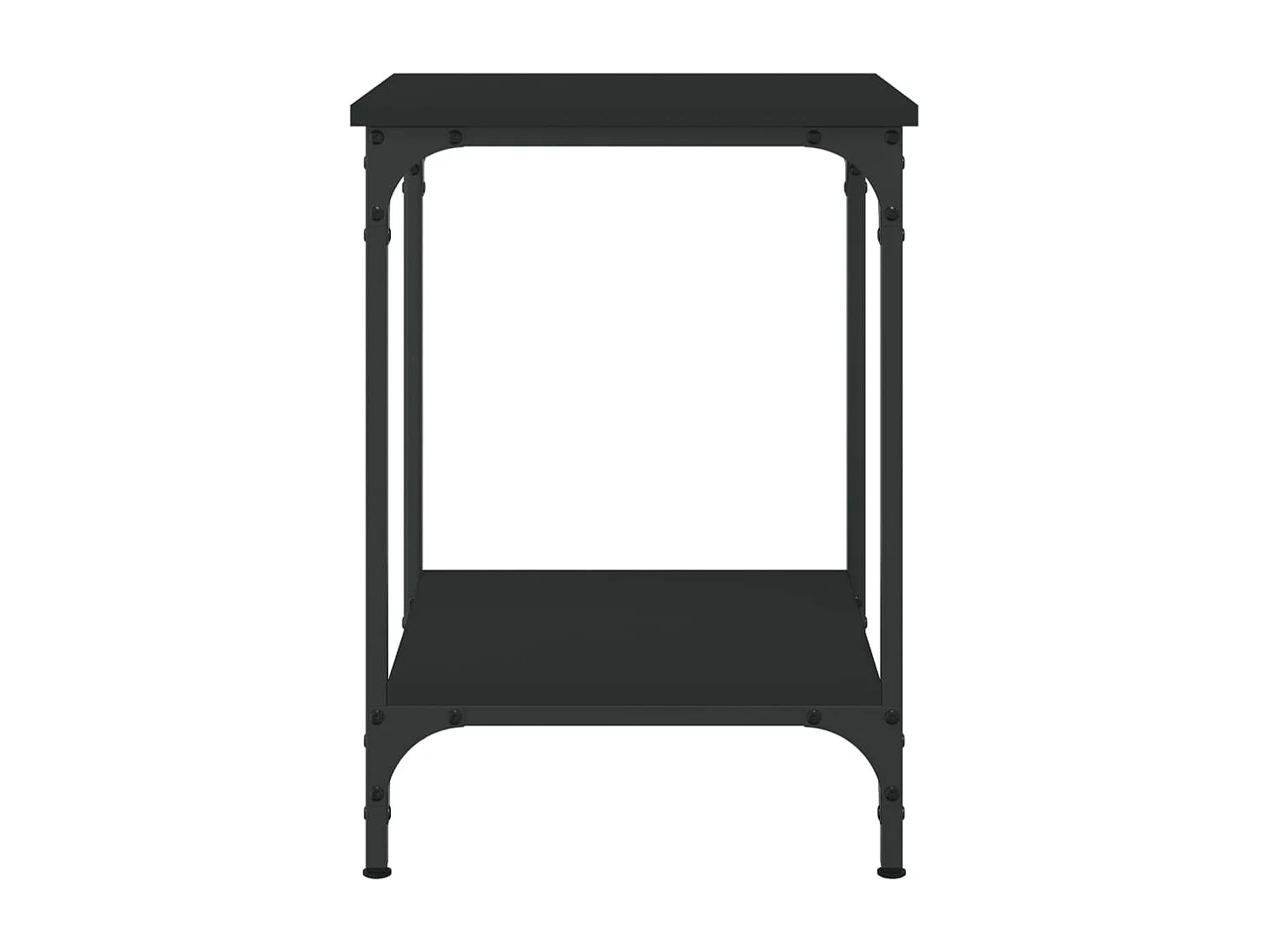 Table basse noir 40x40x55 cm bois d'ingénierie