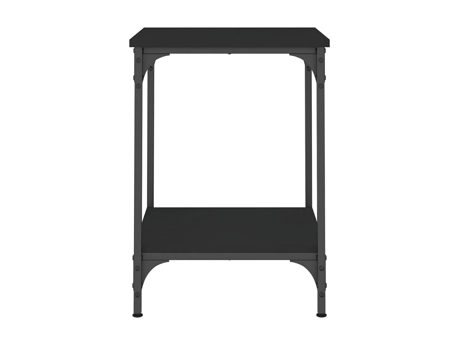 Table basse noir 40x40x55 cm bois d'ingénierie