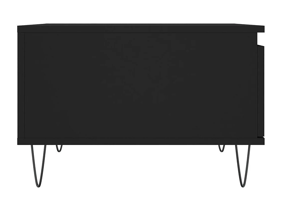 Salontafel 55x55x36,5 cm bewerkt hout zwart