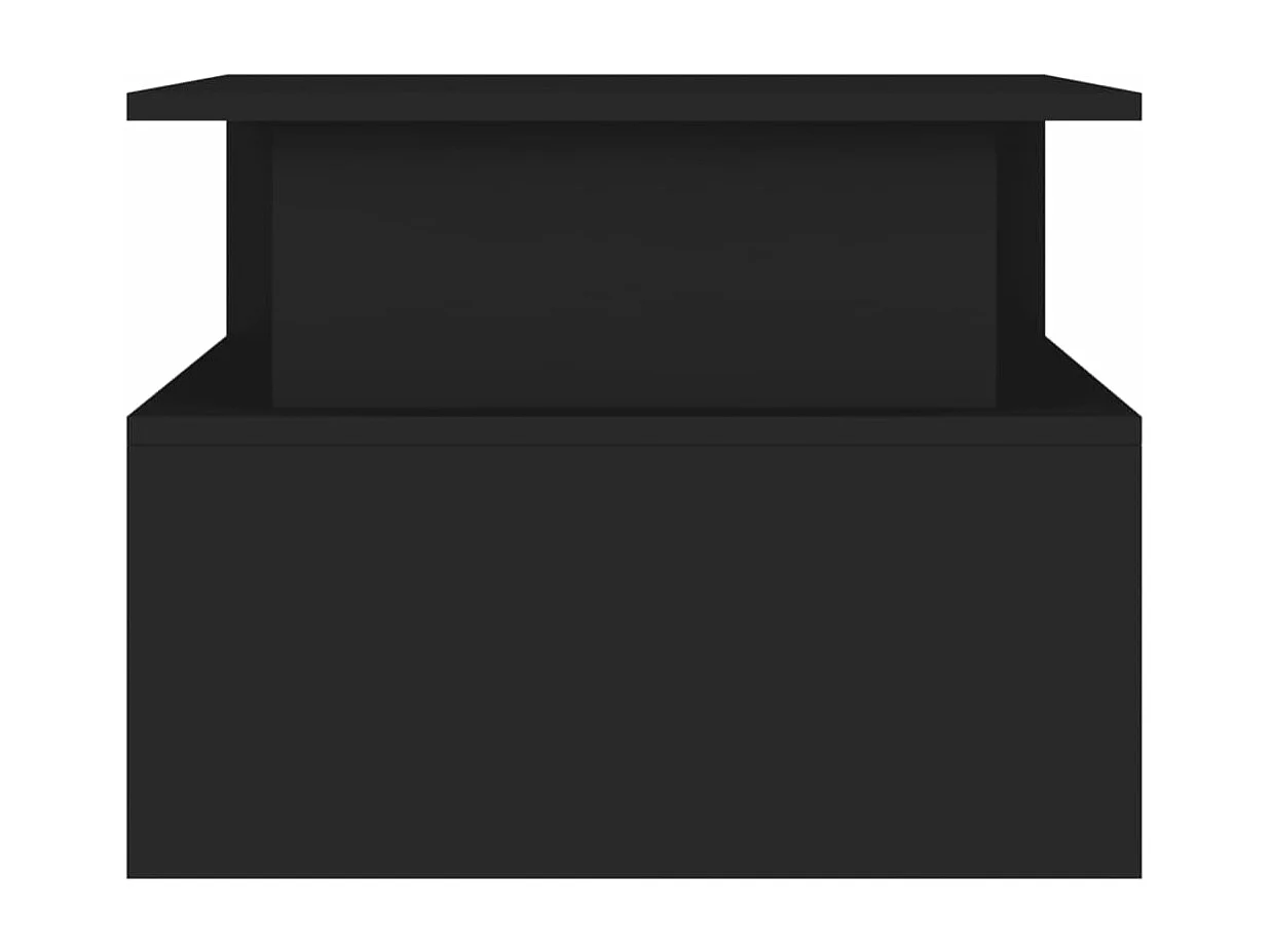 Table basse noir 90x55x42,5 cm bois d'ingénierie