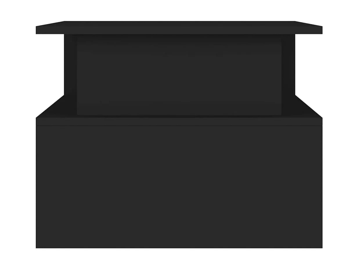 Table basse noir 90x55x42,5 cm bois d'ingénierie