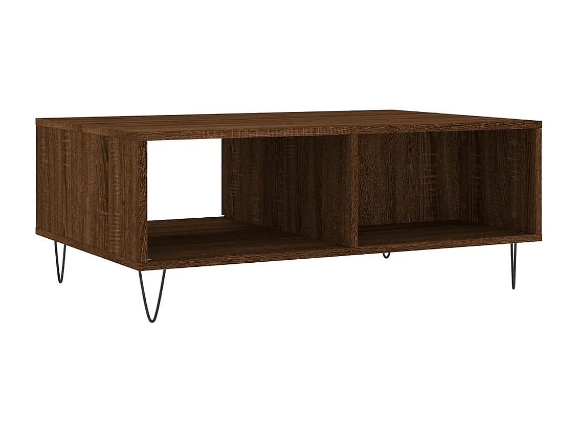 Couchtisch Braun Eichen-Optik 90x60x35 cm Holzwerkstoff