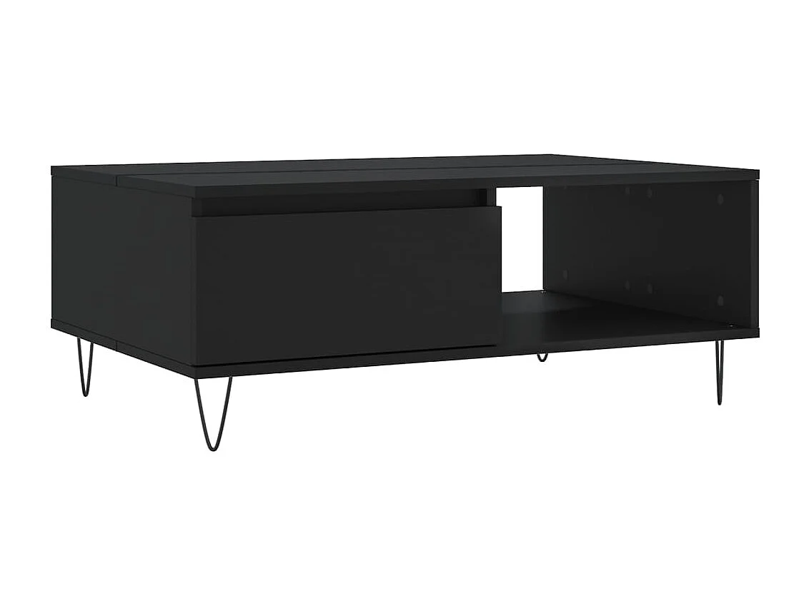 Mesa de centro 90x60x35 cm derivados de madeira preto
