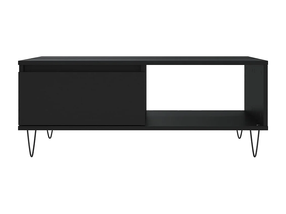 Mesa de centro 90x60x35 cm derivados de madeira preto