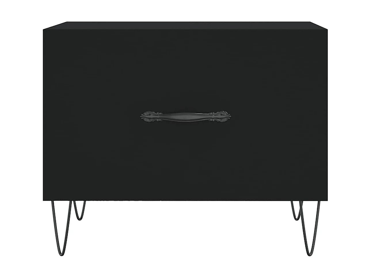 Salontafel 50x50x40 cm bewerkt hout zwart