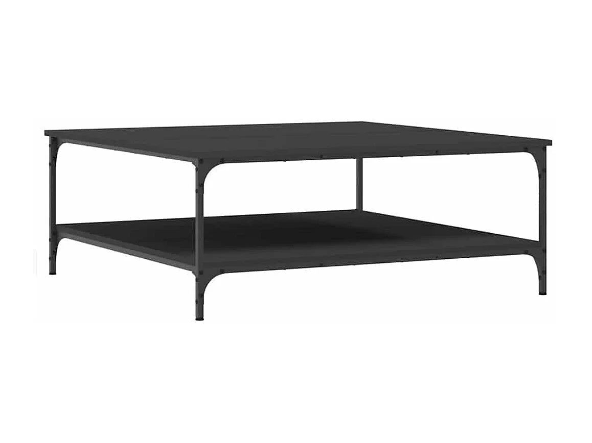 Couchtisch Schwarz 100x100x40 cm Holzwerkstoff