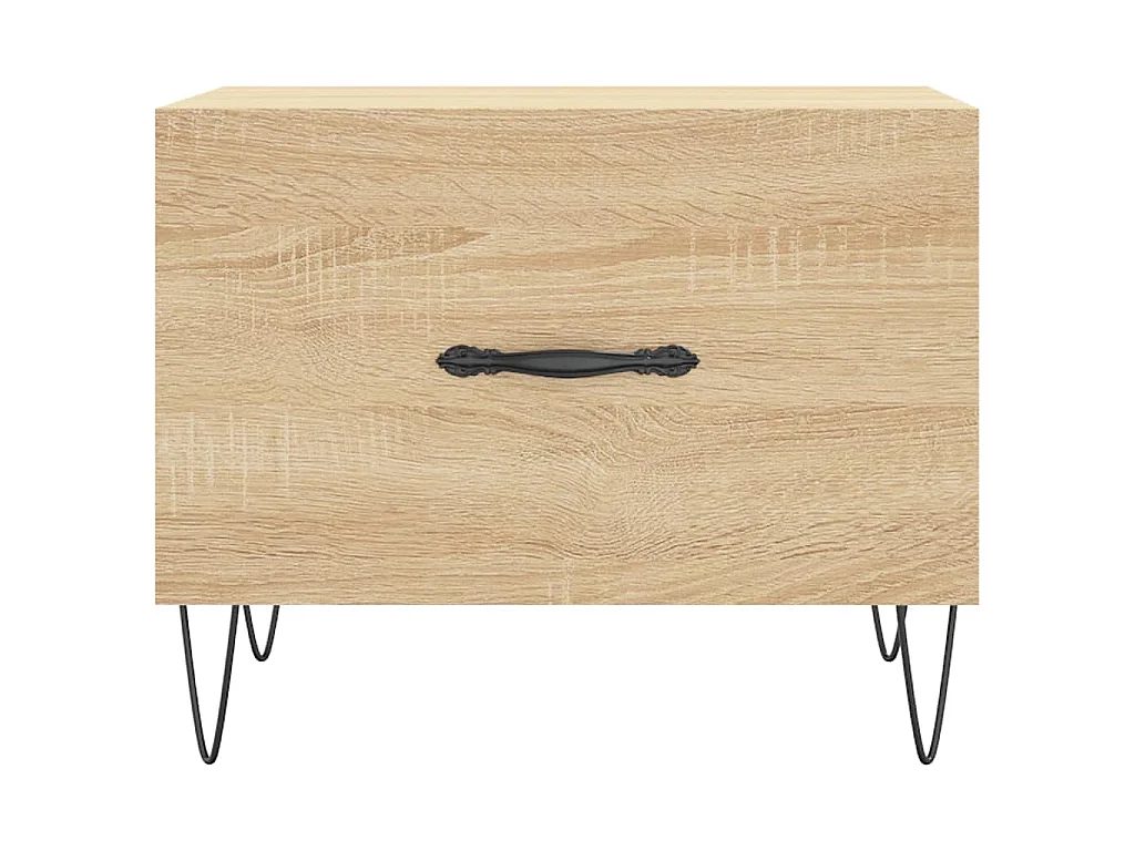 Salontafel 50x50x35 cm bewerkt hout sonoma eikenkleurig