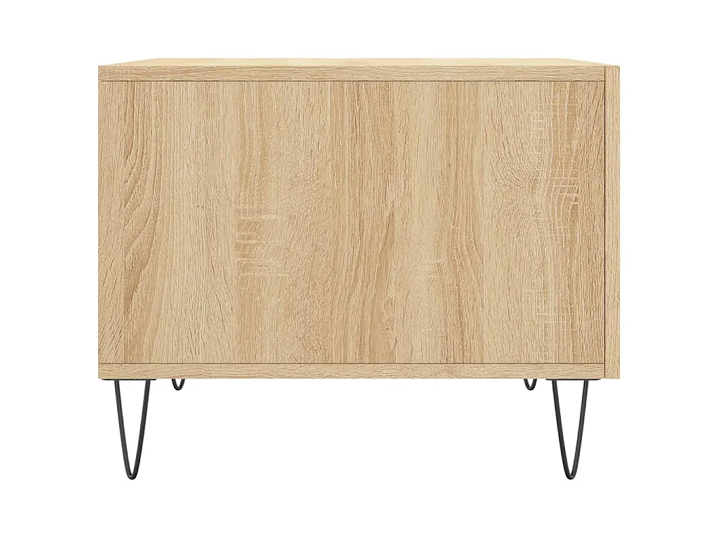 Salontafel 50x50x35 cm bewerkt hout sonoma eikenkleurig