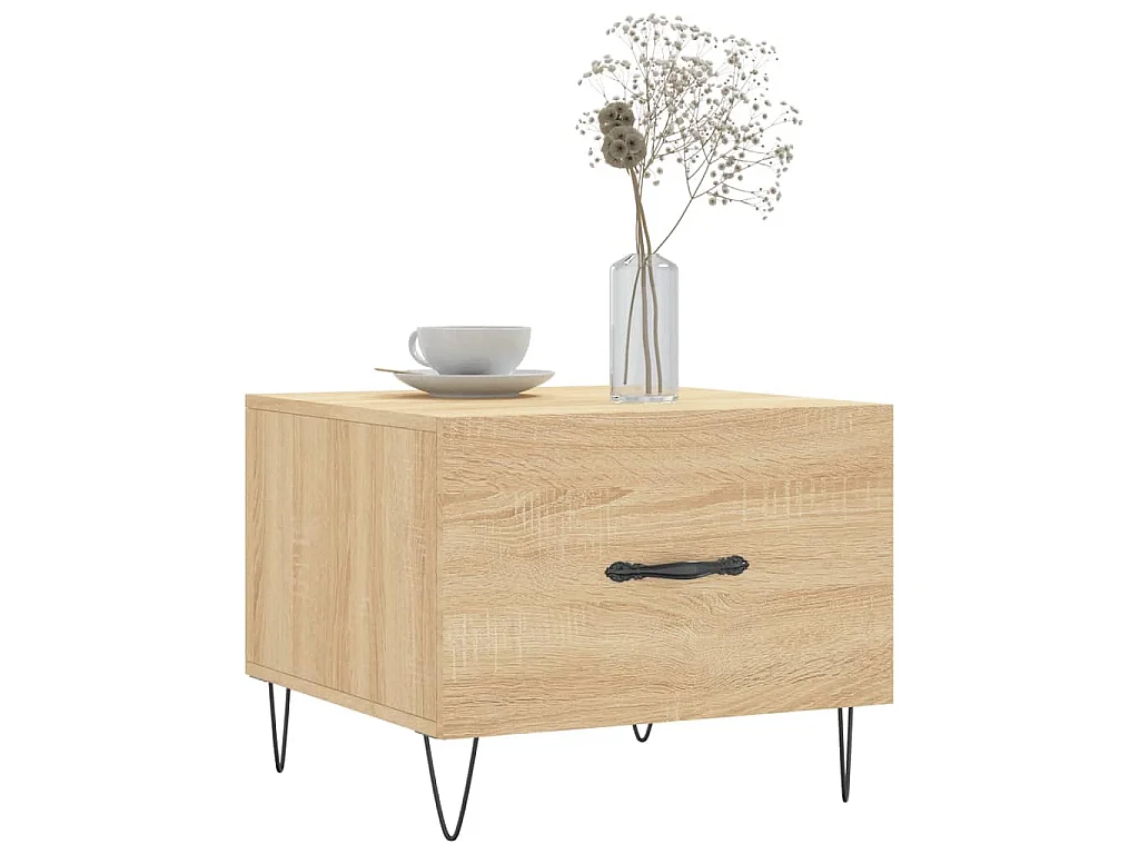 Couchtisch Sonoma-Eiche 50x50x40 cm Holzwerkstoff