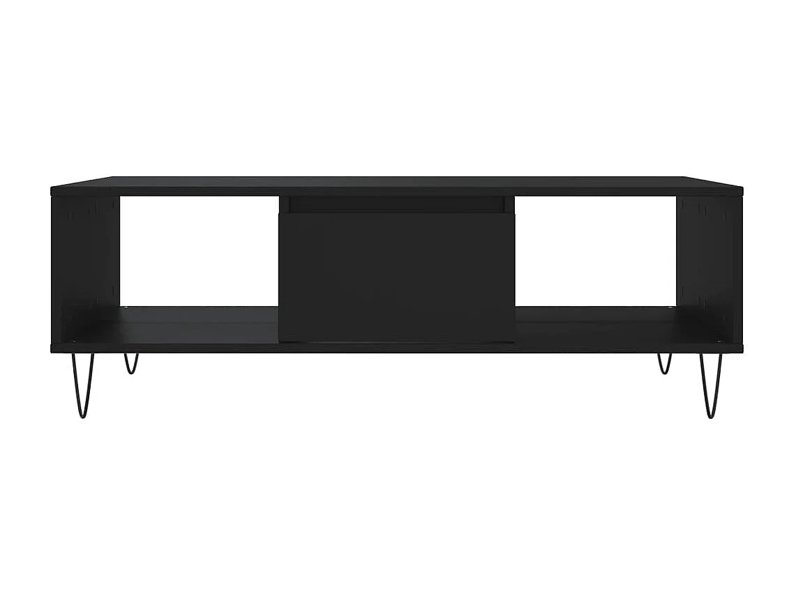 Table basse noir 104x60x35 cm bois d'ingénierie