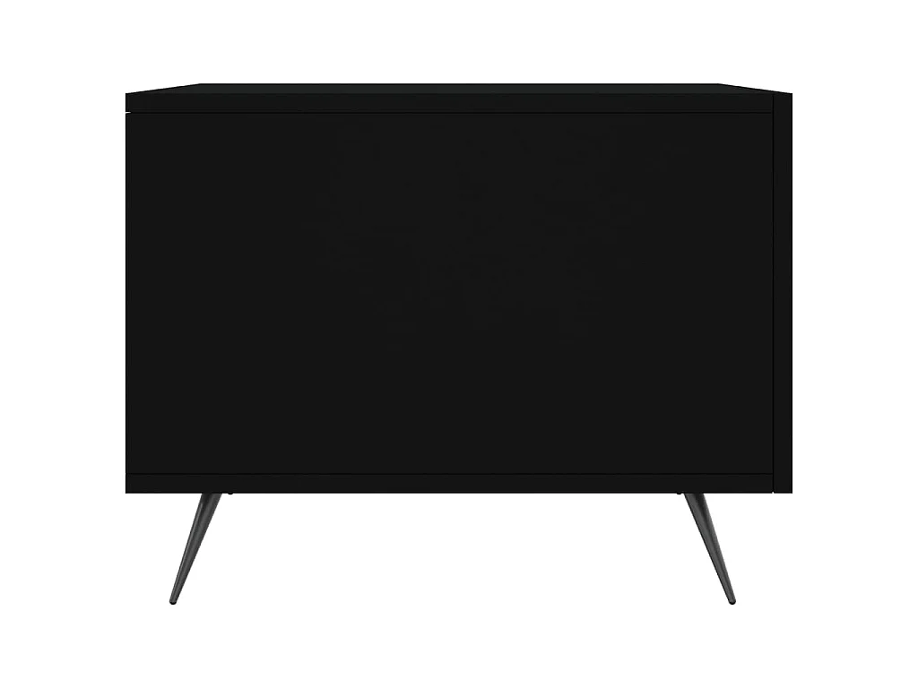 Table basse Noir 50x50x40 cm Bois d'ingénierie