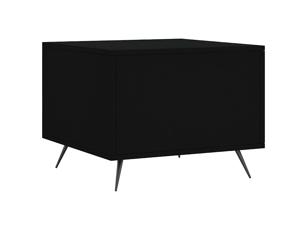 Table basse Noir 50x50x40 cm Bois d'ingénierie