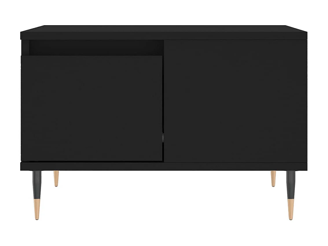 Table basse noir 55x55x36,5 cm bois d'ingénierie