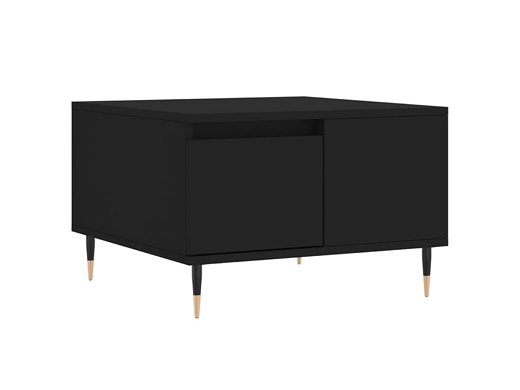 Salontafel 55x55x36,5 cm bewerkt hout zwart