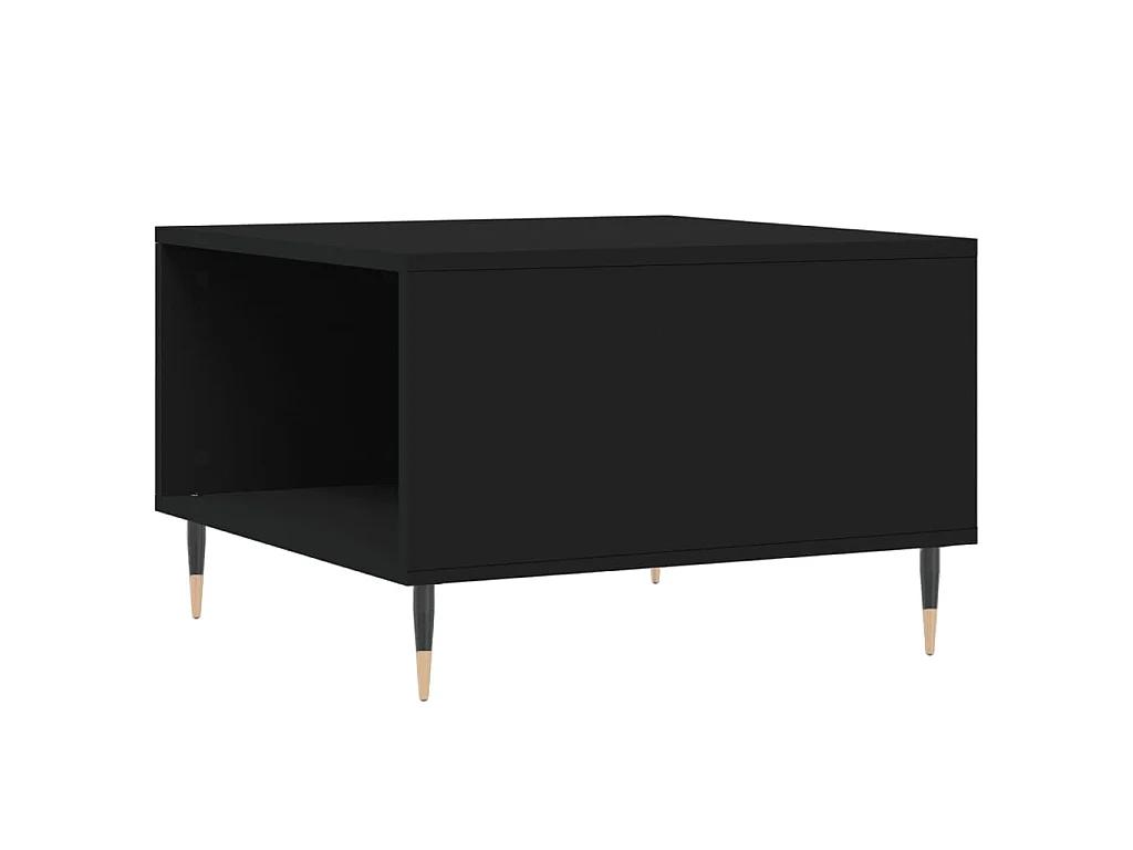 Salontafel 55x55x36,5 cm bewerkt hout zwart