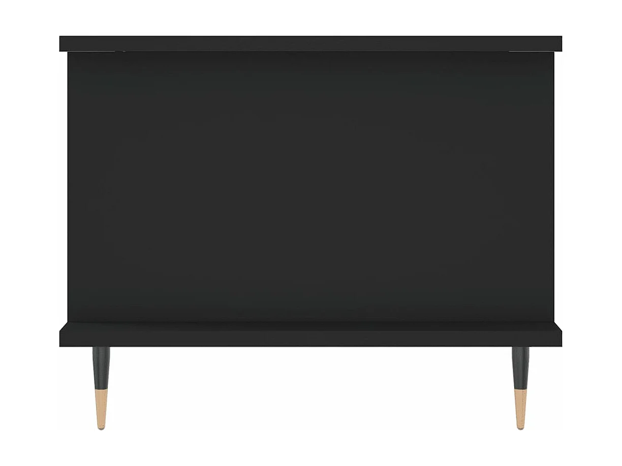 Table basse noir 90x50x40 cm bois d'ingénierie