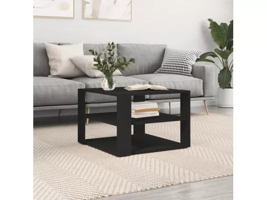 Kauf Unique Couchtisch Schwarz 59,5x59,5x40 cm Holzwerkstoff