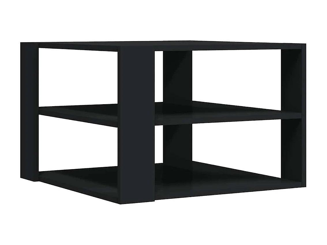 Salontafel 58x58x40 cm bewerkt hout zwart