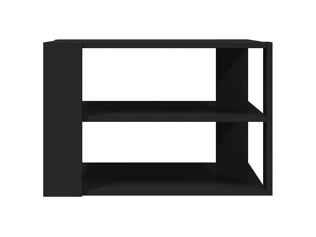 Salontafel 58x58x40 cm bewerkt hout zwart