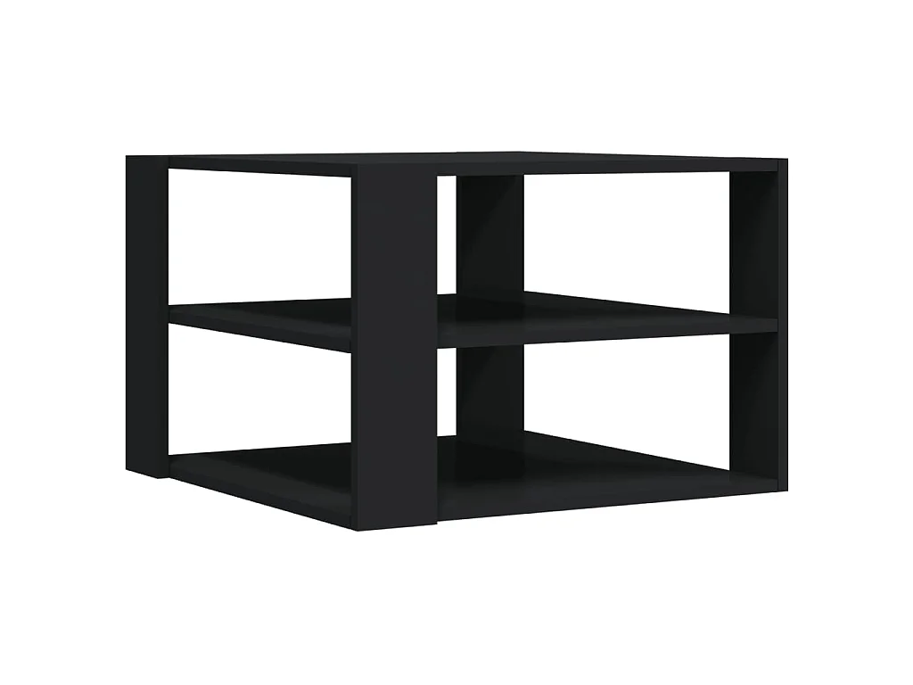 Salontafel 58x58x40 cm bewerkt hout zwart