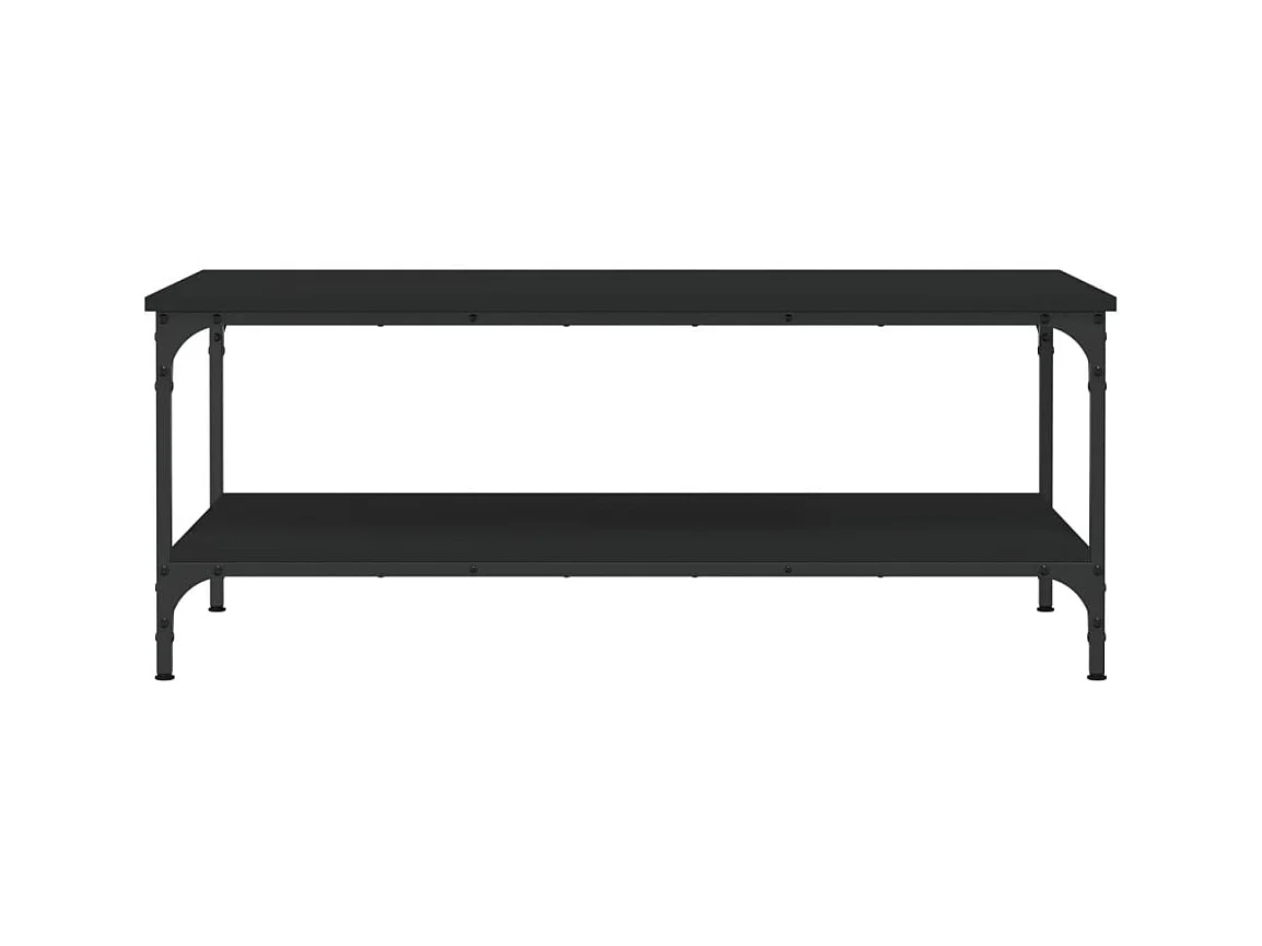 Table basse noir 100x55x40 cm bois d'ingénierie