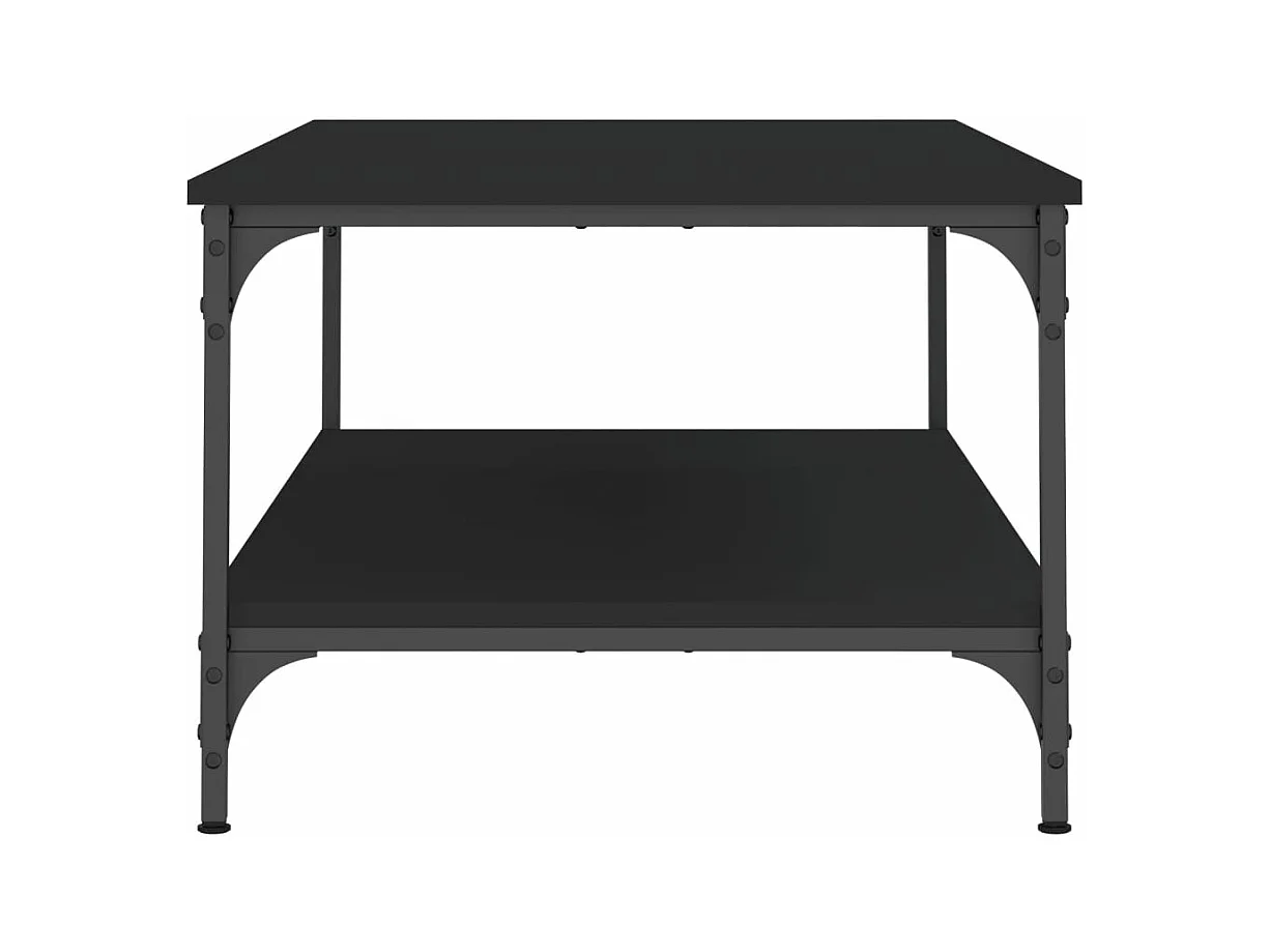 Table basse noir 100x55x40 cm bois d'ingénierie