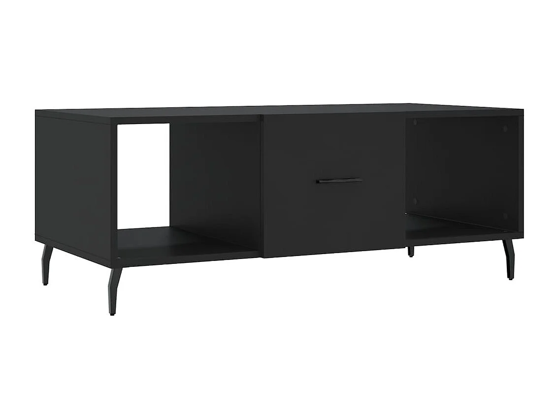 Table basse noir 102x50x40 cm bois d'ingénierie