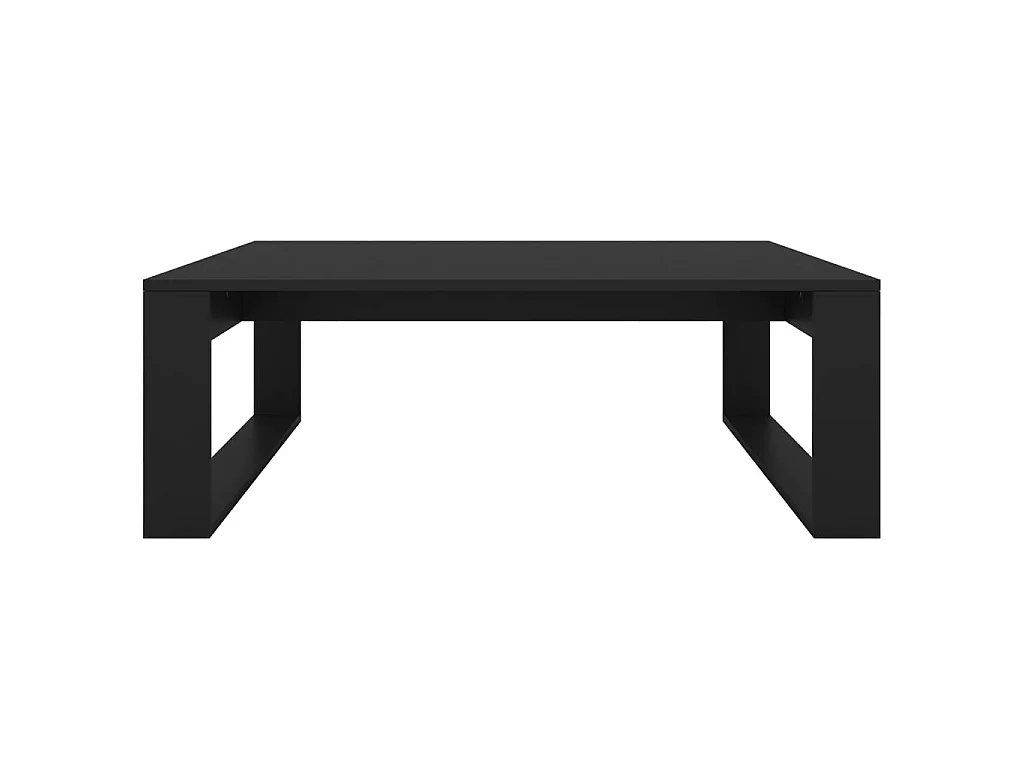 Table basse Noir 100x100x35 cm Bois d’ingénierie