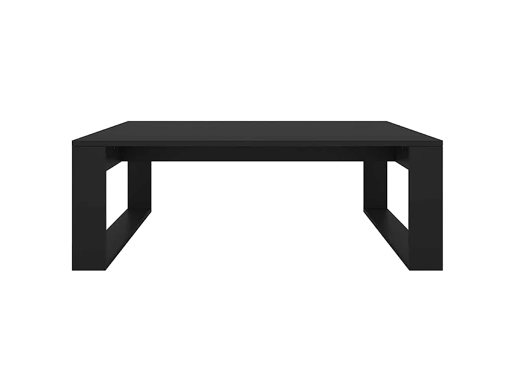 Table basse Noir 100x100x35 cm Bois d’ingénierie