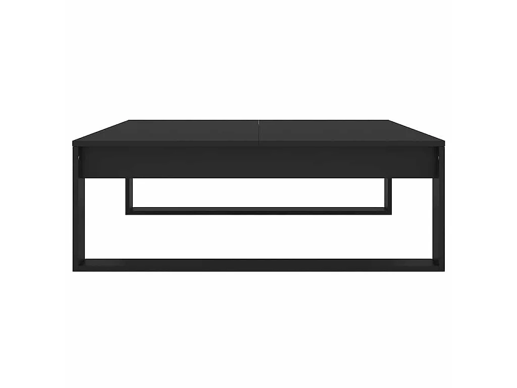 Table basse Noir 100x100x35 cm Bois d’ingénierie