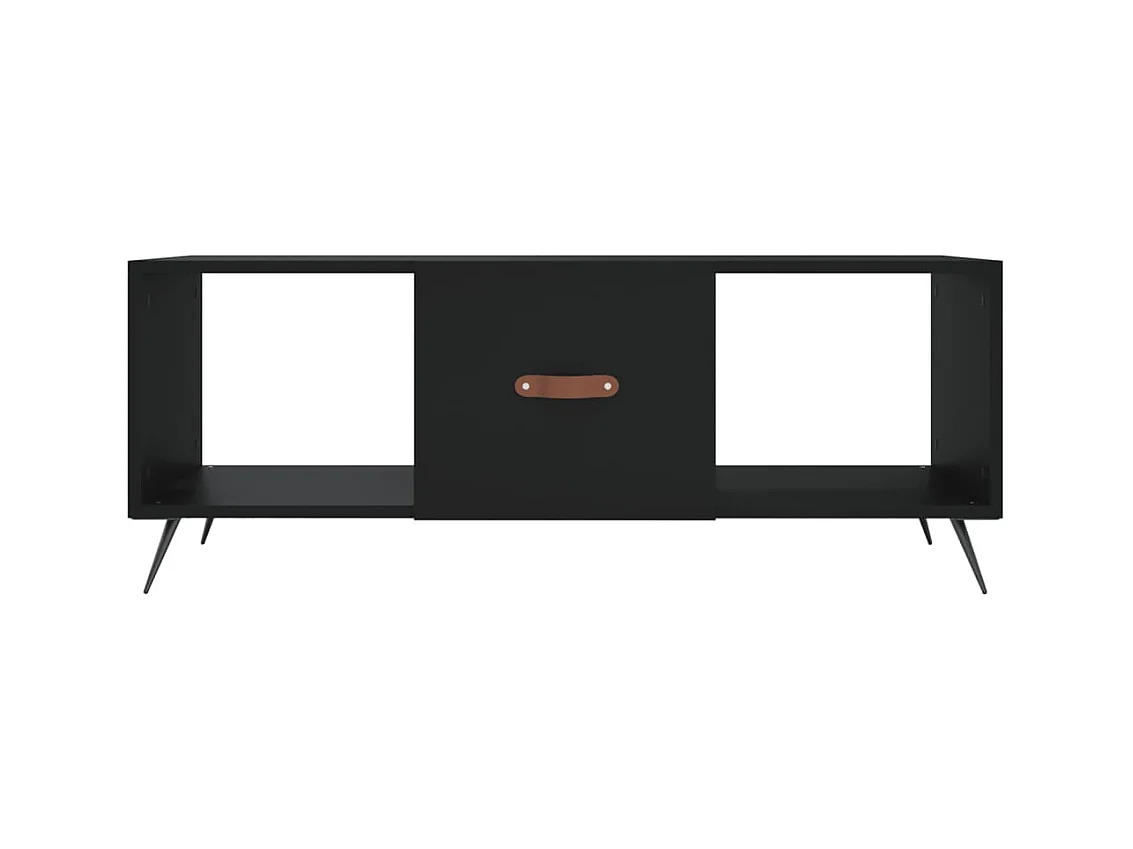Table basse noir 102x50x40 cm bois d'ingénierie