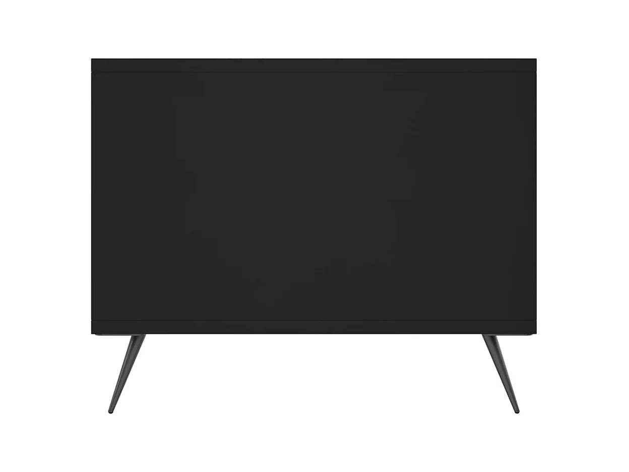 Table basse noir 102x50x40 cm bois d'ingénierie