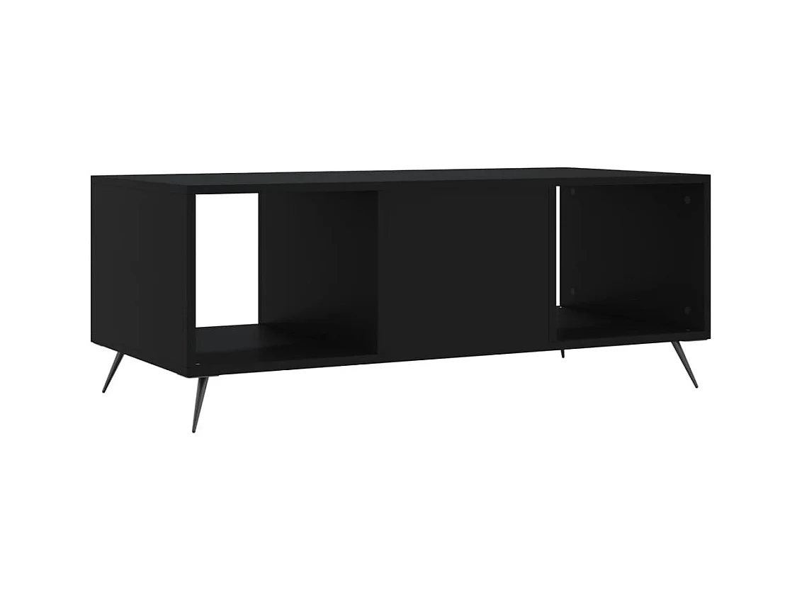 Table basse noir 102x50x40 cm bois d'ingénierie