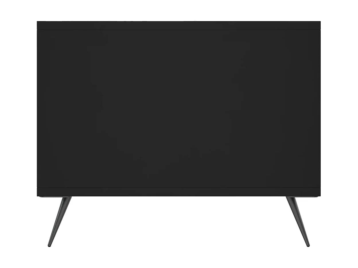 Table basse noir 102x50x40 cm bois d'ingénierie