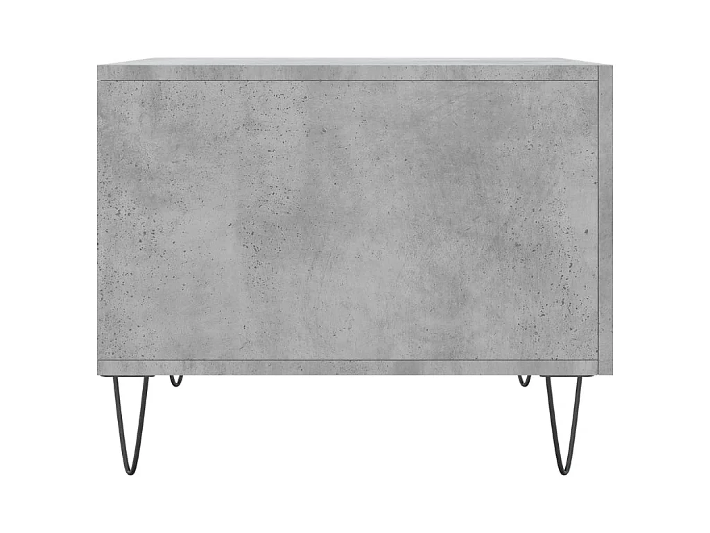Tavolino Salotto Grigio Cemento 50x50x40 cm Legno Multistrato