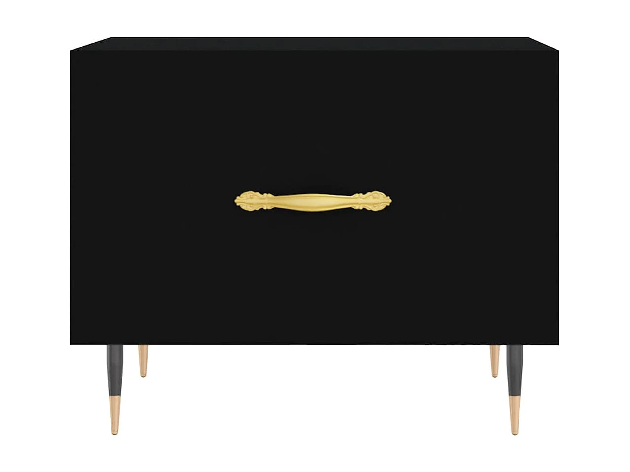 Table basse Noir 50x50x40 cm Bois d'ingénierie