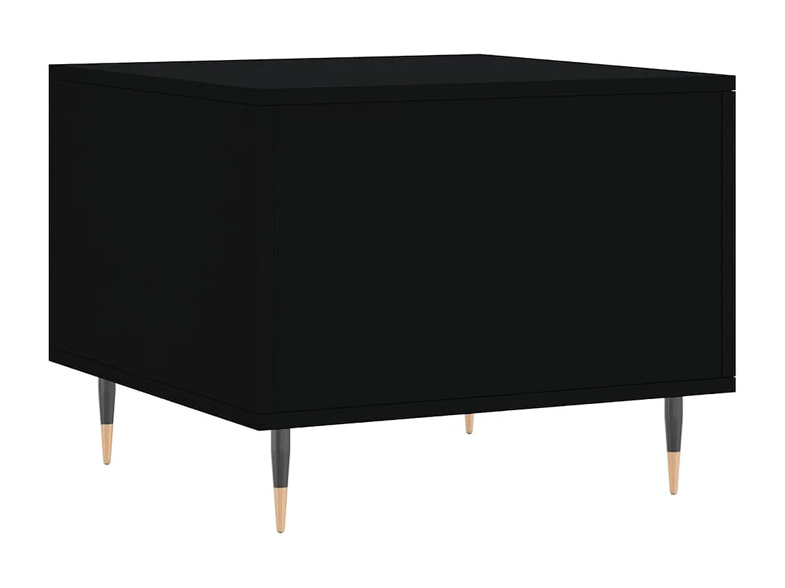 Table basse Noir 50x50x40 cm Bois d'ingénierie