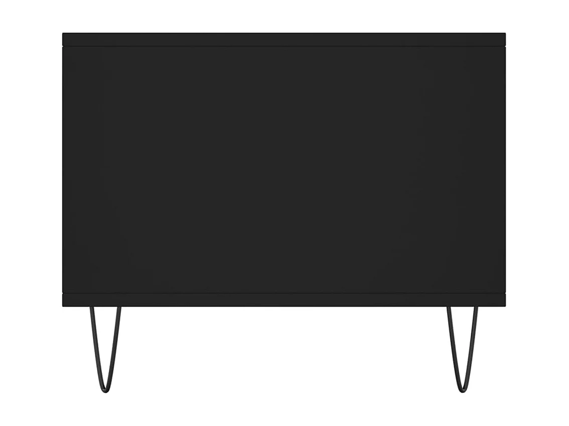 Tavolino da Salotto Nero 90x50x40 cm in Legno Multistrato