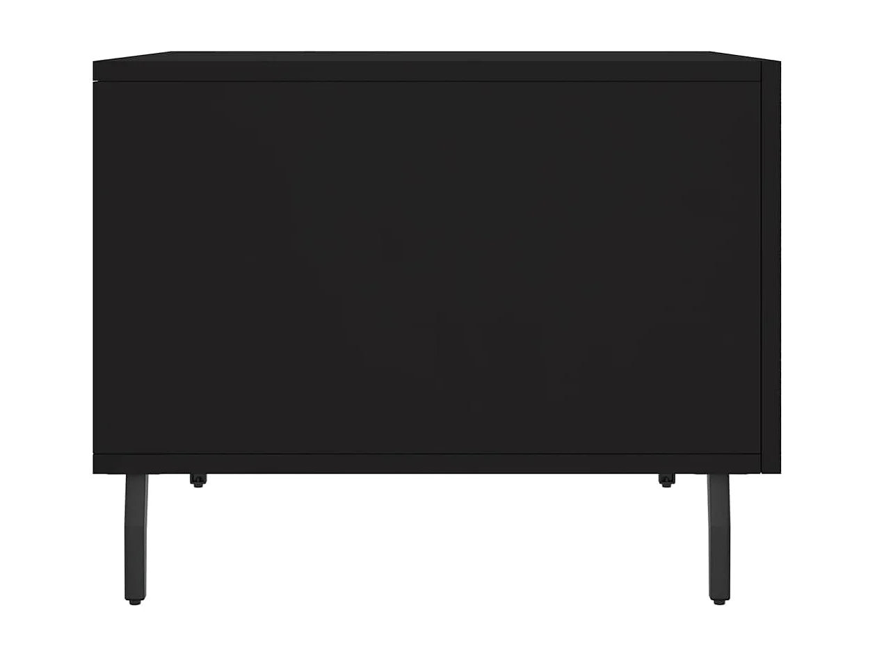 Couchtisch Schwarz 50x50x40 cm Holzwerkstoff