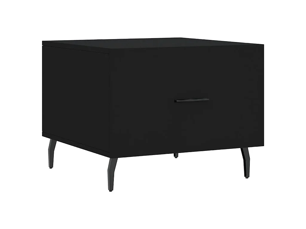 Couchtisch Schwarz 50x50x40 cm Holzwerkstoff
