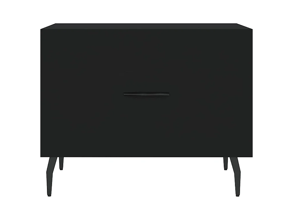 Couchtisch Schwarz 50x50x40 cm Holzwerkstoff