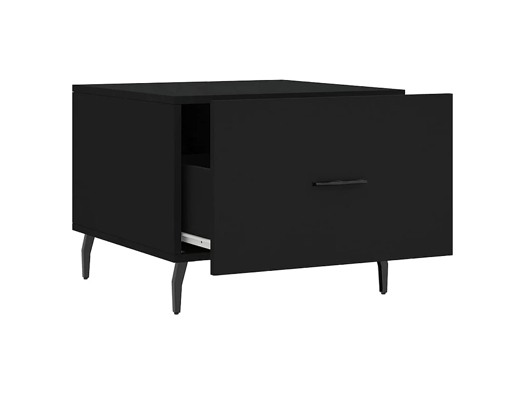 Couchtisch Schwarz 50x50x40 cm Holzwerkstoff