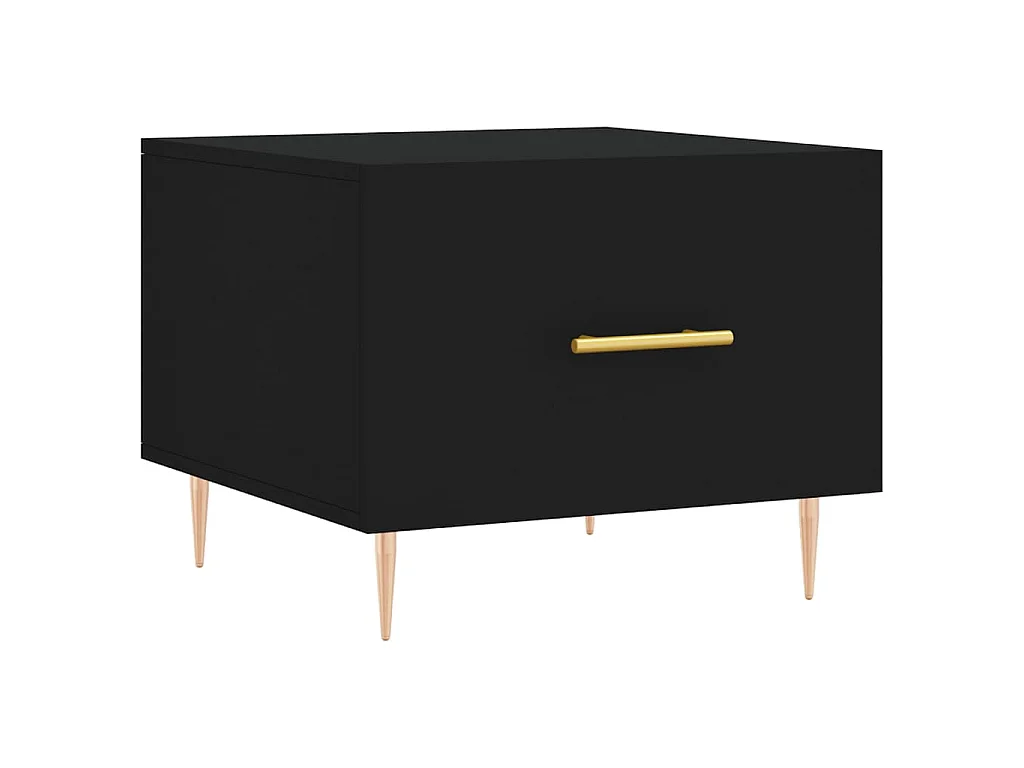 Salontafel 50x50x40 cm bewerkt hout zwart