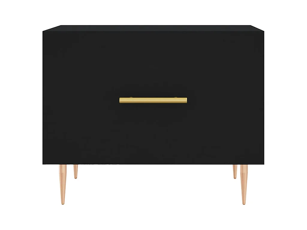 Salontafel 50x50x40 cm bewerkt hout zwart