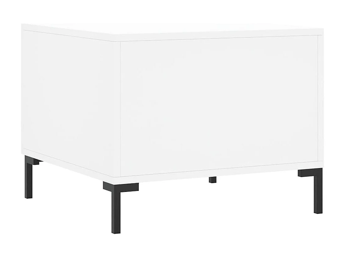 Salontafel 50x50x40 cm bewerkt hout wit