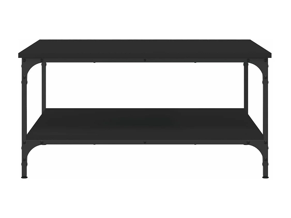 Couchtisch Schwarz 80x80x40 cm Holzwerkstoff