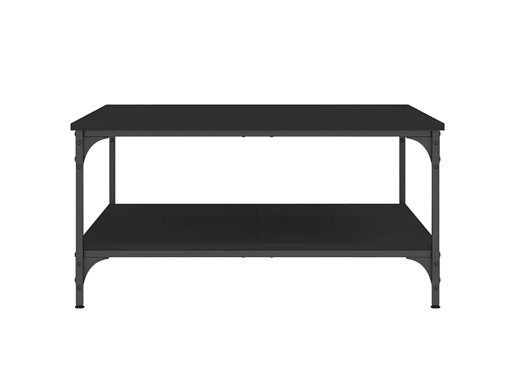 Couchtisch Schwarz 80x80x40 cm Holzwerkstoff