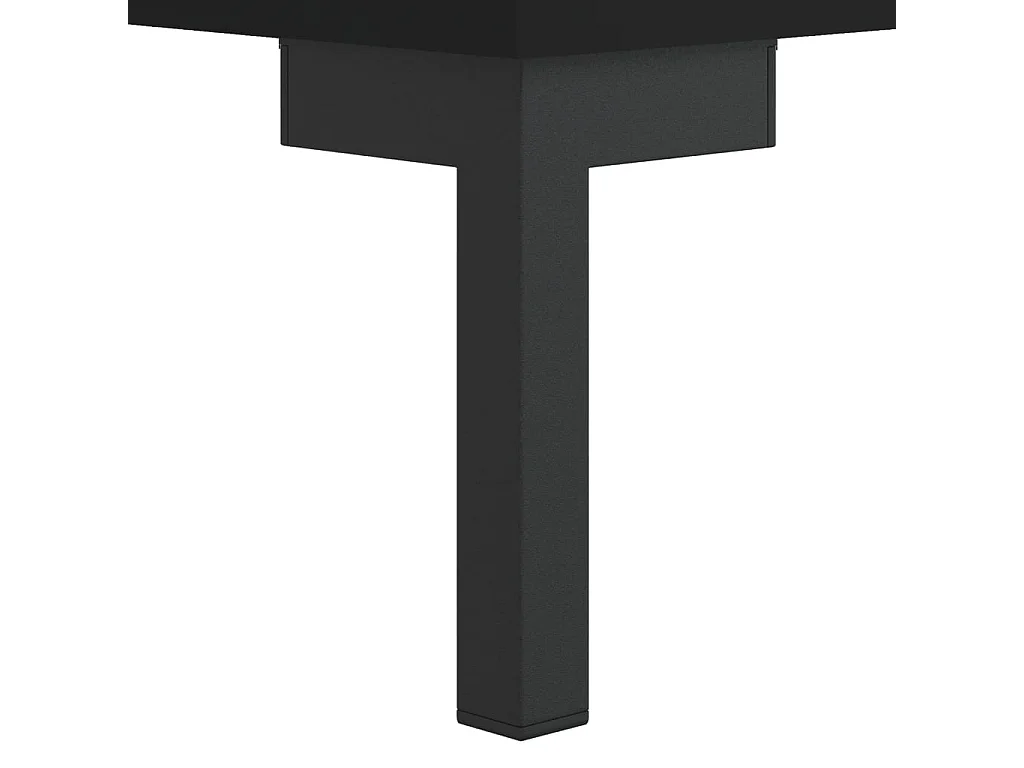 Table basse Noir 50x50x40 cm Bois d'ingénierie