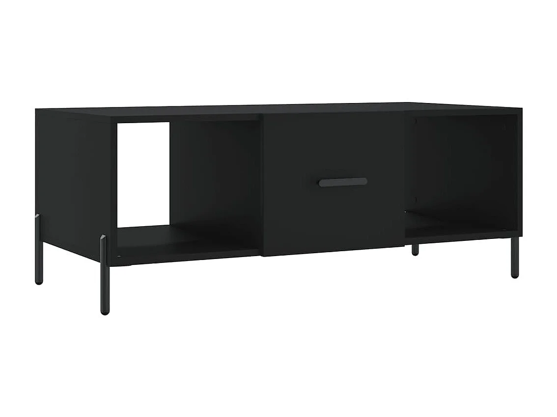 Table basse noir 102x50x40 cm bois d'ingénierie